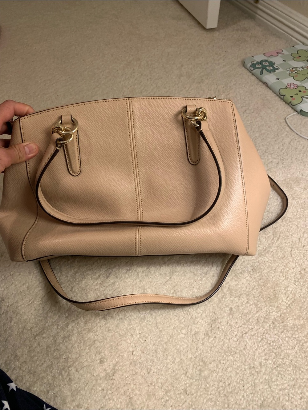 Coach Blush Pink Leather Satchel with Gold Hardware - Picture 6 of 13